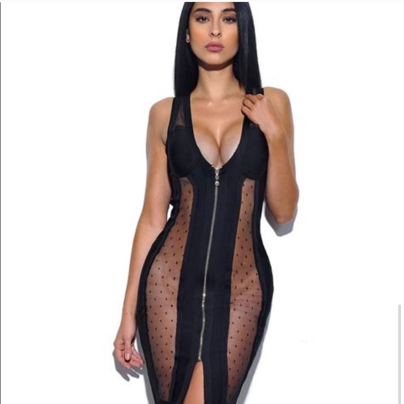 NWOT BANDAGE MINI DRESS - Picture 6 of 8